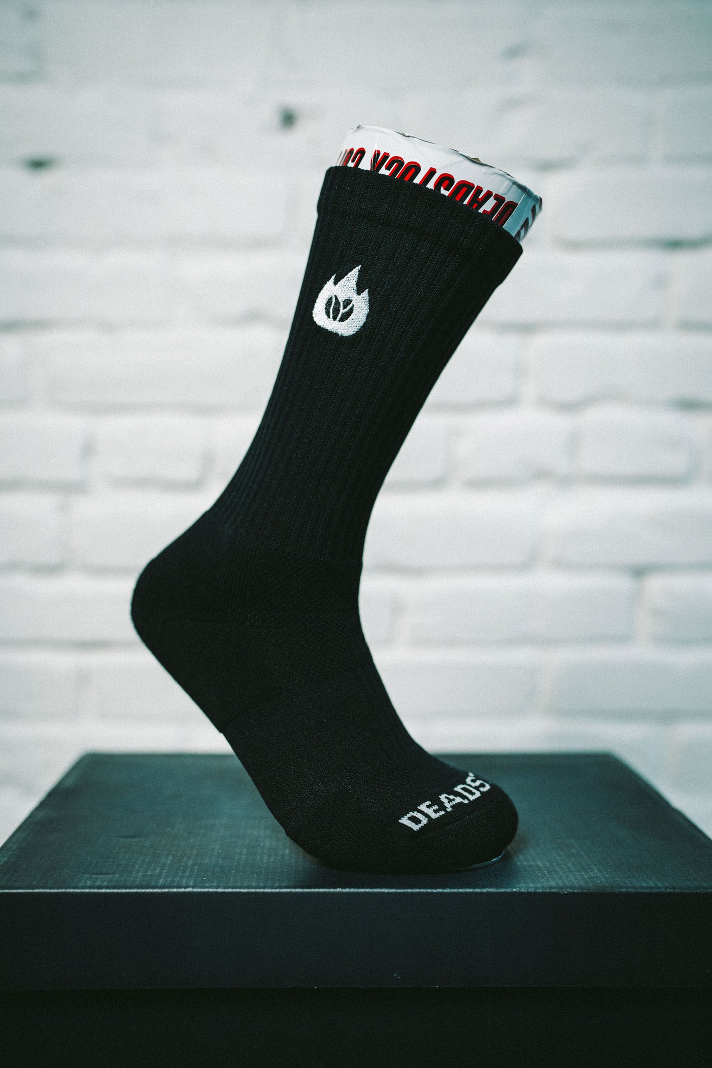 Deadstock Flame Crew Sock (Embroidered Logo)