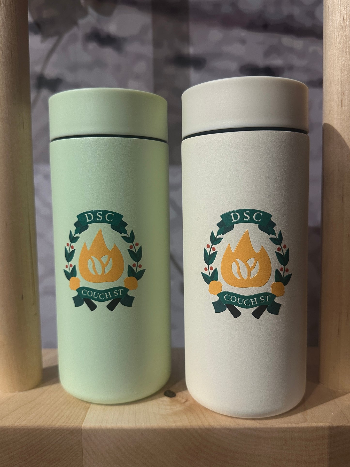 Coffee Cherry Crest Travel Tumbler