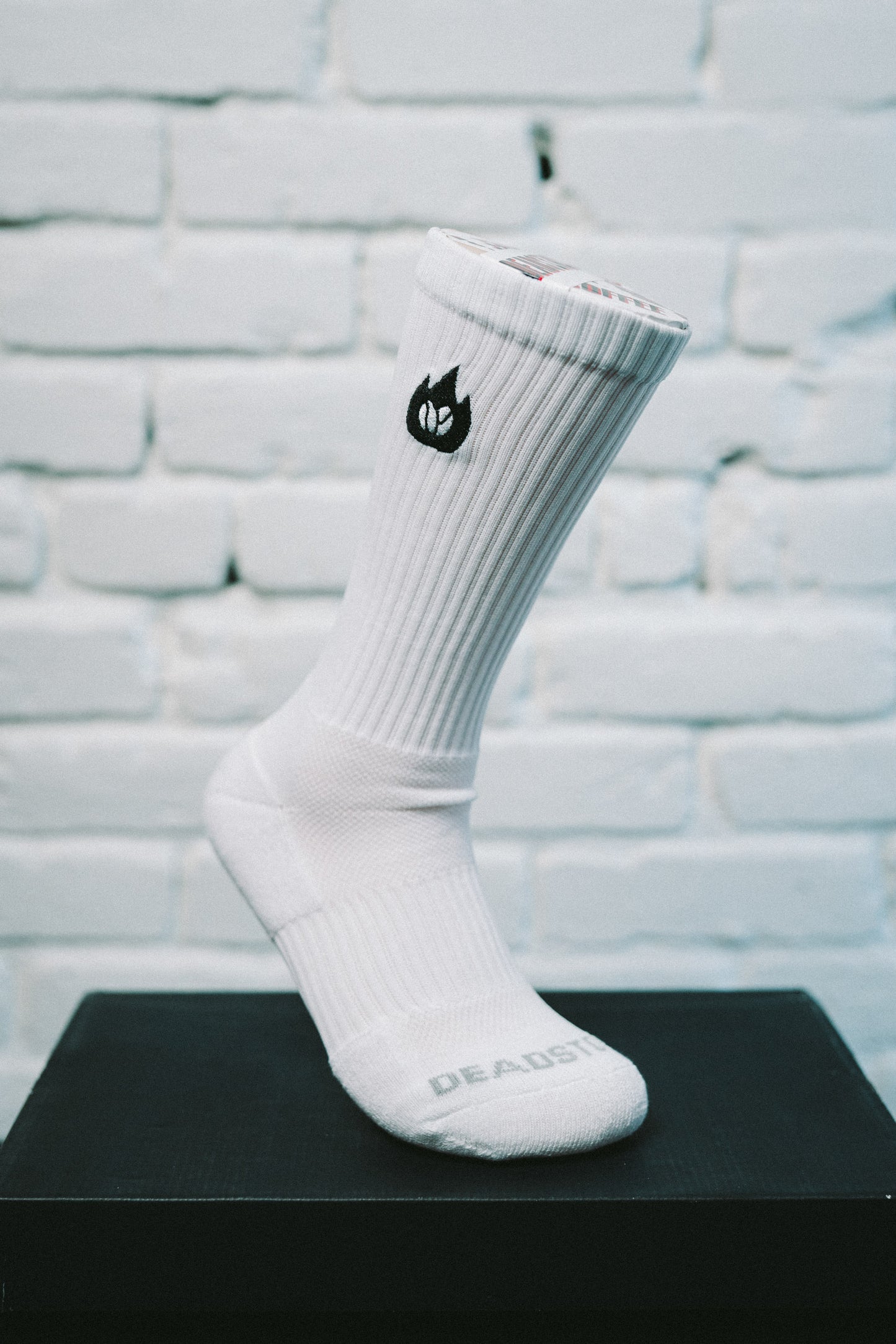 Deadstock Flame Crew Sock (Embroidered Logo)